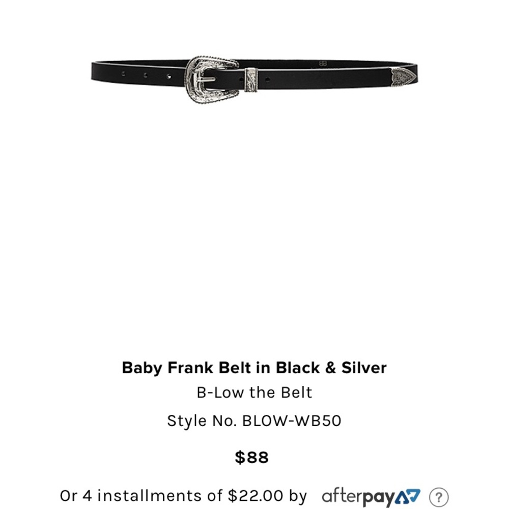 Baby Frank leather B-Low The Belt - new with tags!